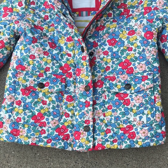 Mini Boden Jackets & Coats Mini Boden Quilt Floral Print Jacket